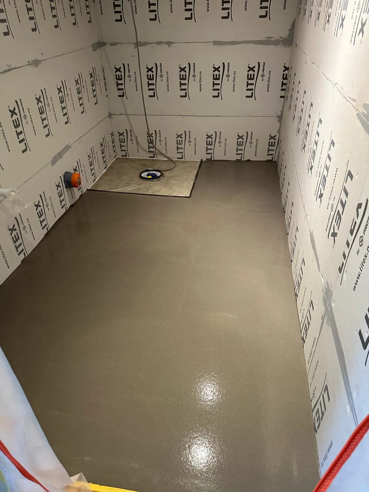 Badrumsrenovering pågår i Stockholm