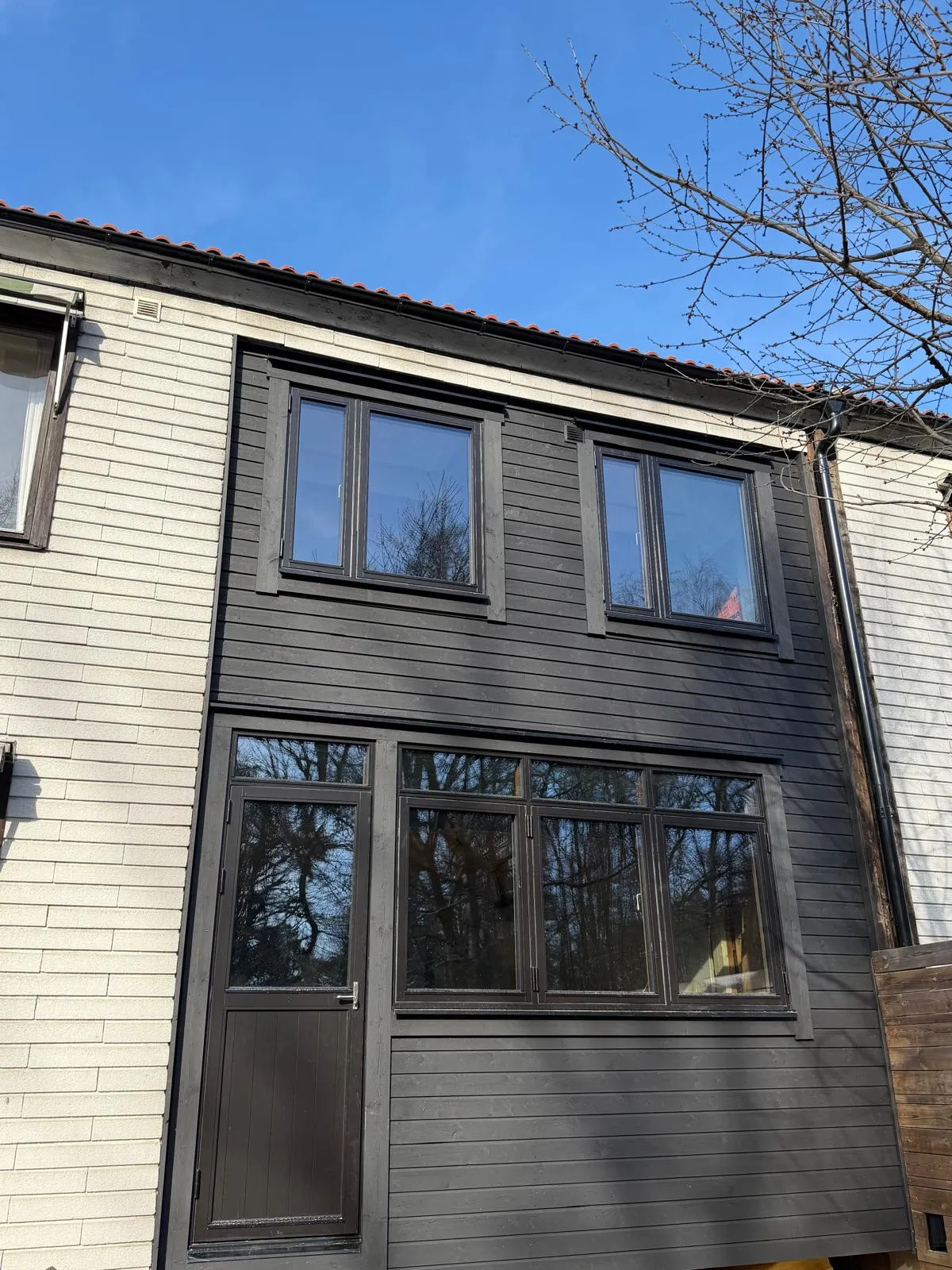 Färdig tillbyggnad i Bagarmossen
